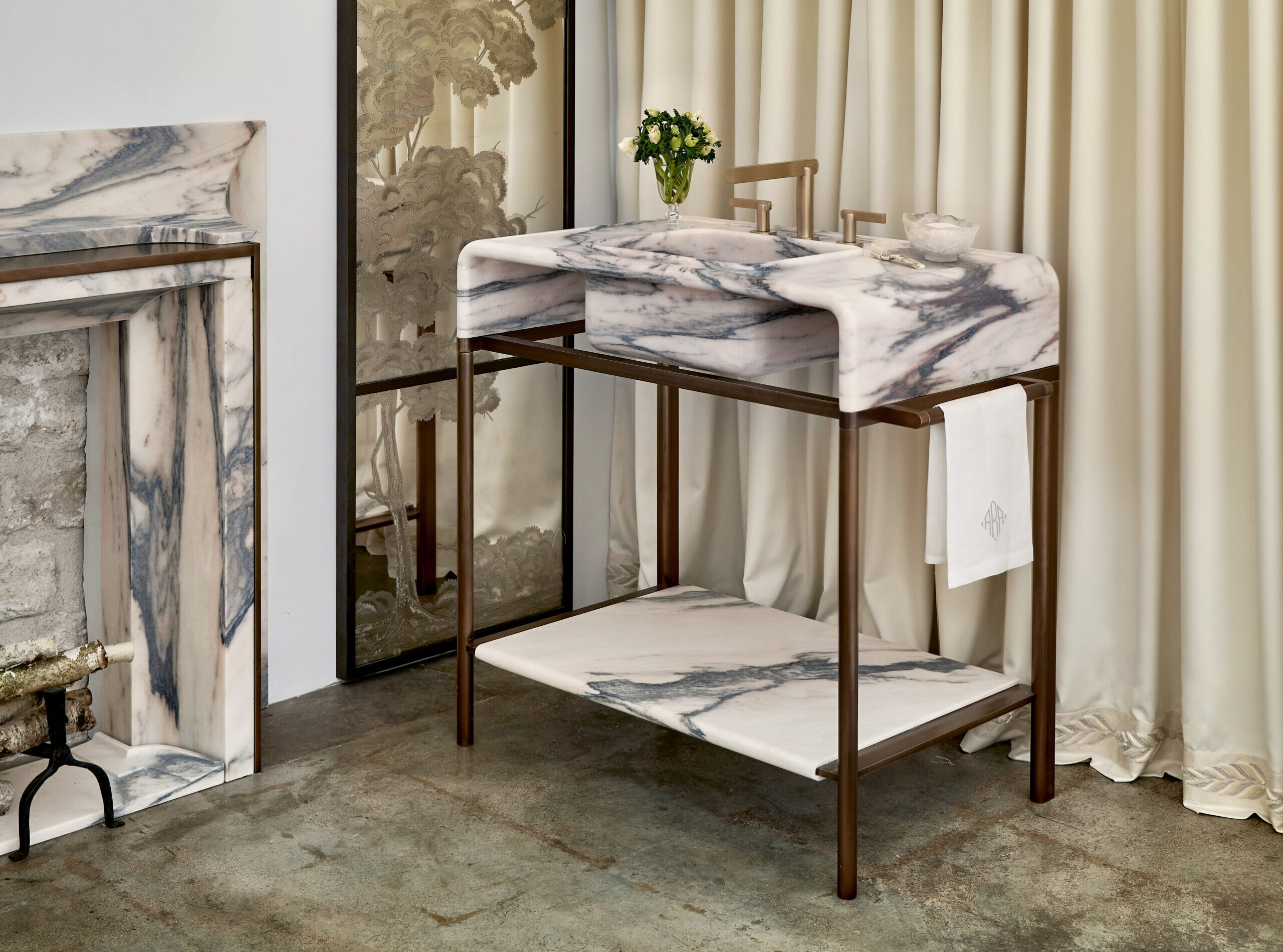 Bath - Pedestals \u0026 Washstands - Marmi Natural Stone, image size:2560x1900